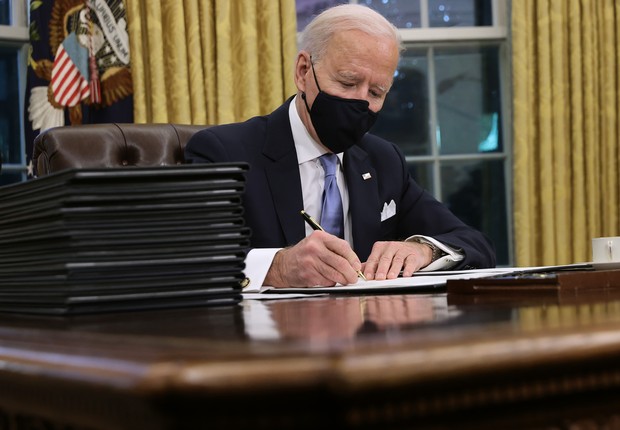 Presidente dos Estados Unidos, Joe Biden (Foto: Chip Somodevilla/Getty Images)