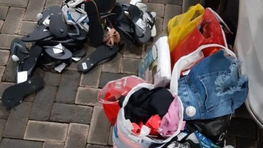Itens furtados pelas mulheres, em um shopping de Goiânia (Foto: Reprodução / Polícia Militar)