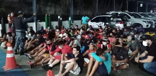Mesmo com colapso na Saúde do Estado, 63 pessoas são presas assistindo jogo em bares em Manaus (Foto: Polícia Civil do Amazonas)