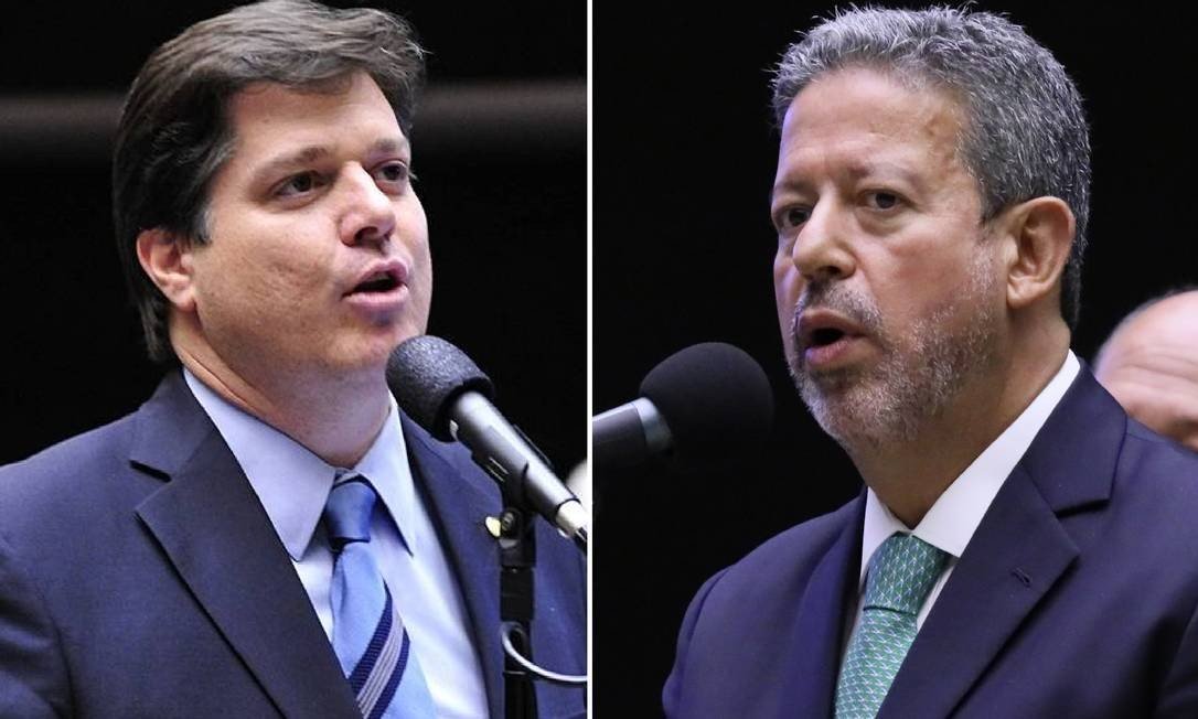 Os deputados Baleia Rossi (MDB-SP) e Arthur Lira (PP-AL), candidatos à presidência da Câmara (Foto: Montagem com fotos de Divulgação/Câmara dos Deputados)