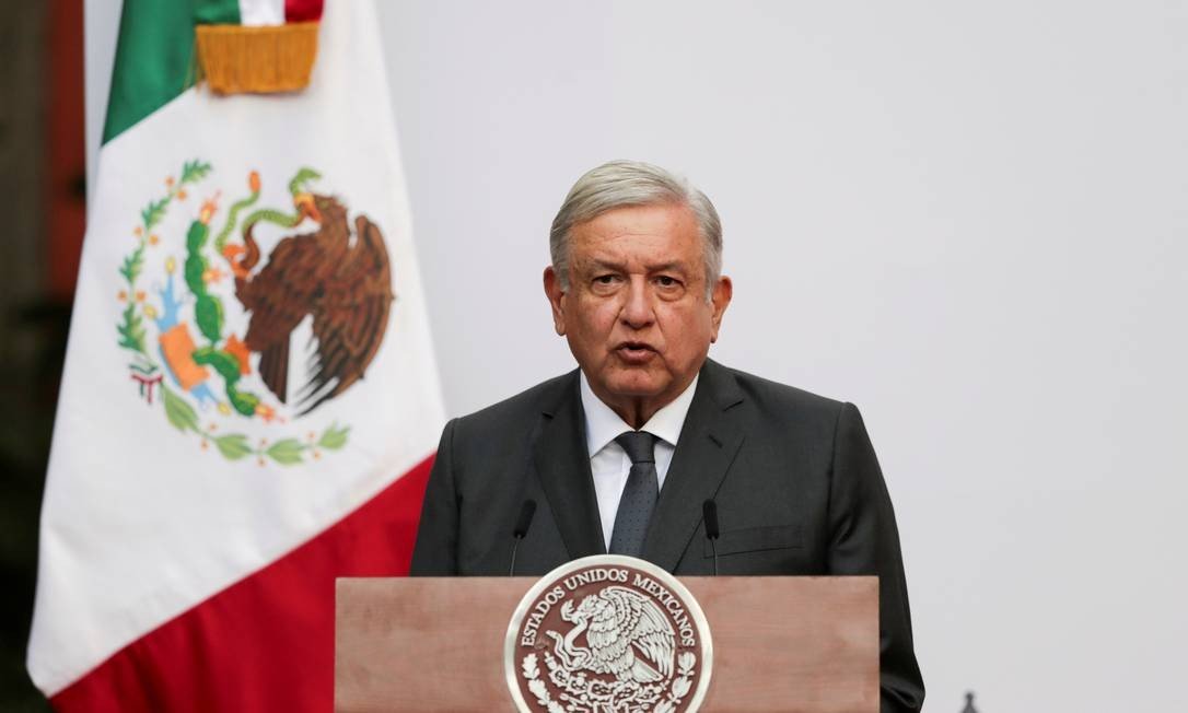 Presidente do México, López Obrador diz que testou positivo para covid-19 (Foto: Reprodução / Agência O Globo / Reuters)