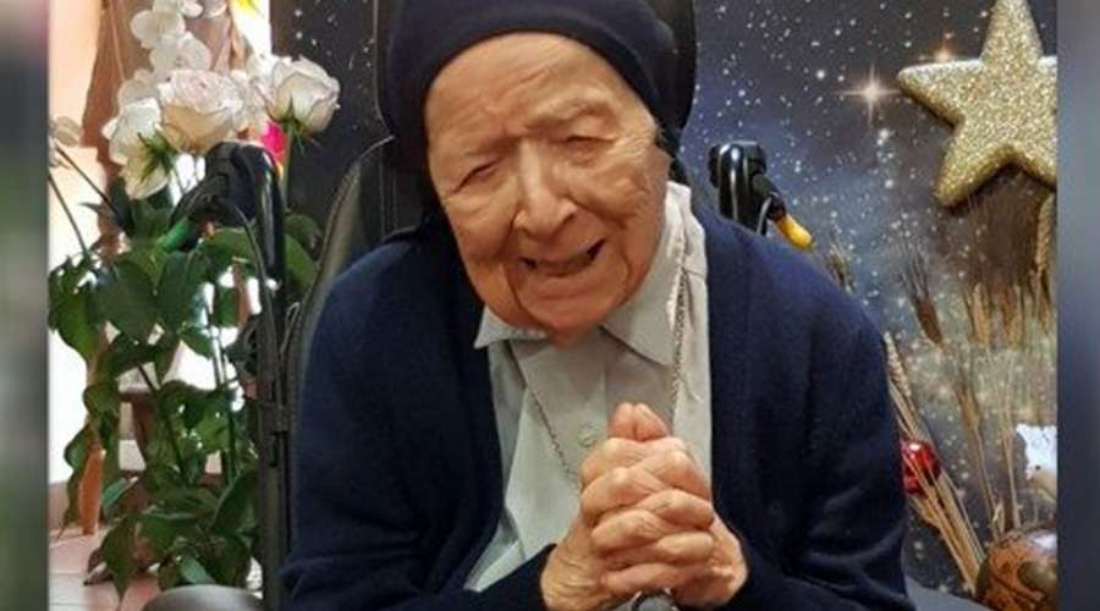 Freira Lucile Randon, de 116 anos (Foto: Divulgação)