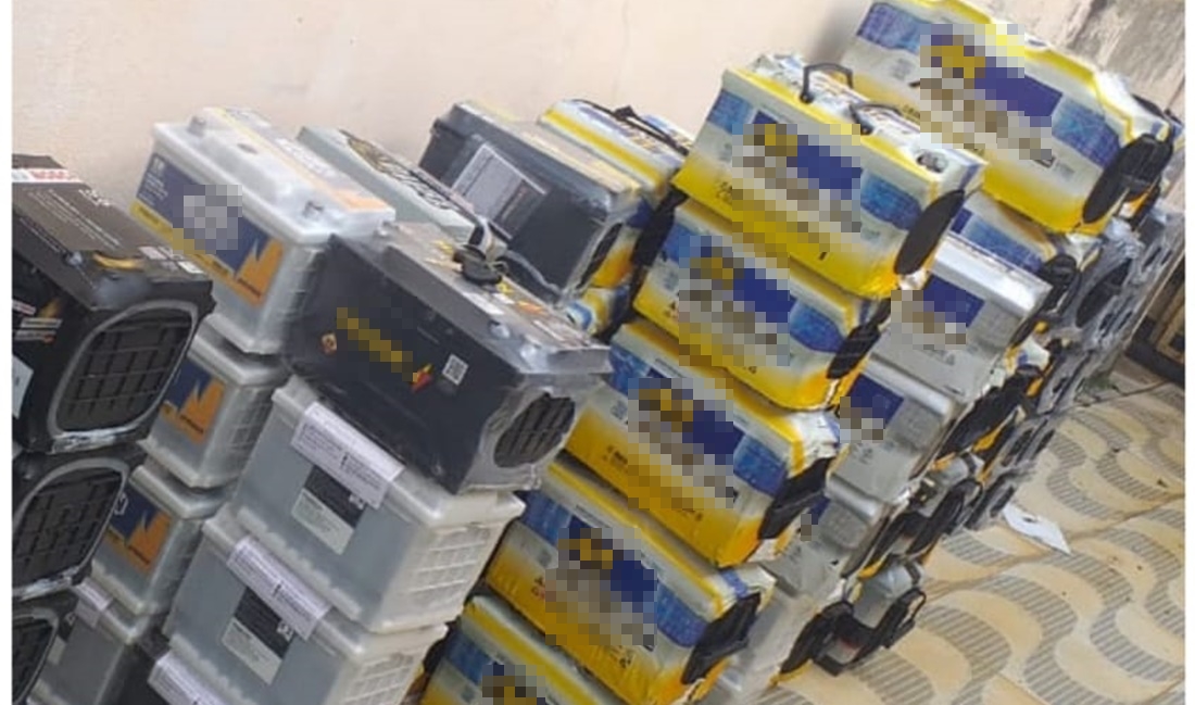 Suspeitos de furtarem R$ 90 mil em baterias automotivas são presos (Foto: divulgação/ Polícia Civil)