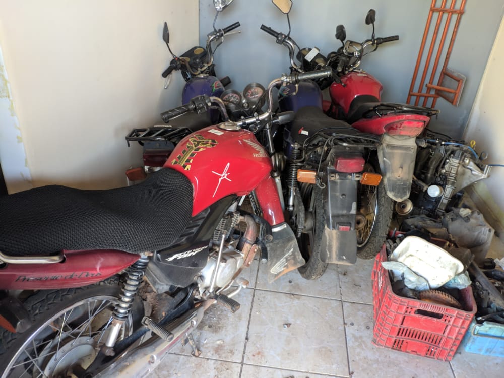 PM apreende 52 motos e 32 motores irregulares em Aparecida de Goiânia