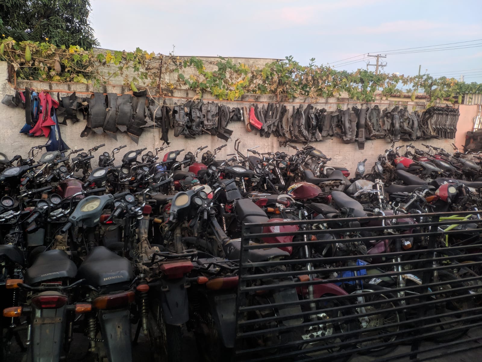 PM apreende 52 motos e 32 motores irregulares em Aparecida de Goiânia