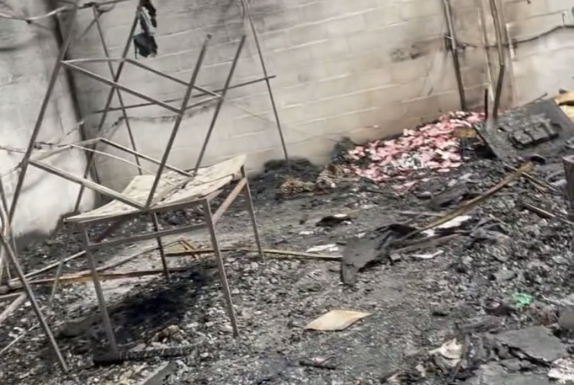 Galpão da loja Nanamenina amanhece destruído por incêndio