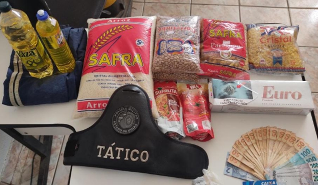 Polícia prendeu suspeito de roubar cartão para comprar droga e comida em Anápolis