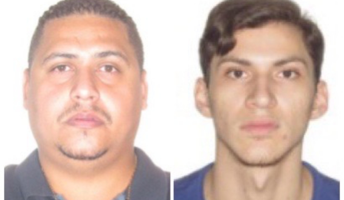 Roberto Silva de Souza e Carlos Rangel dos Santos, ambos procurados pela polícia (Foto: Divulgação)