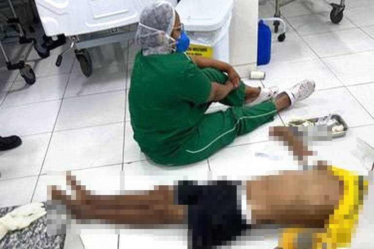 Com UPA lotada e sem maca, idoso morre após ser atendido no chão no Piauí