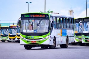 Ônibus do transporte coletivo de Goiânia (Foto: Jucimar de Sousa/Mais Goiás)