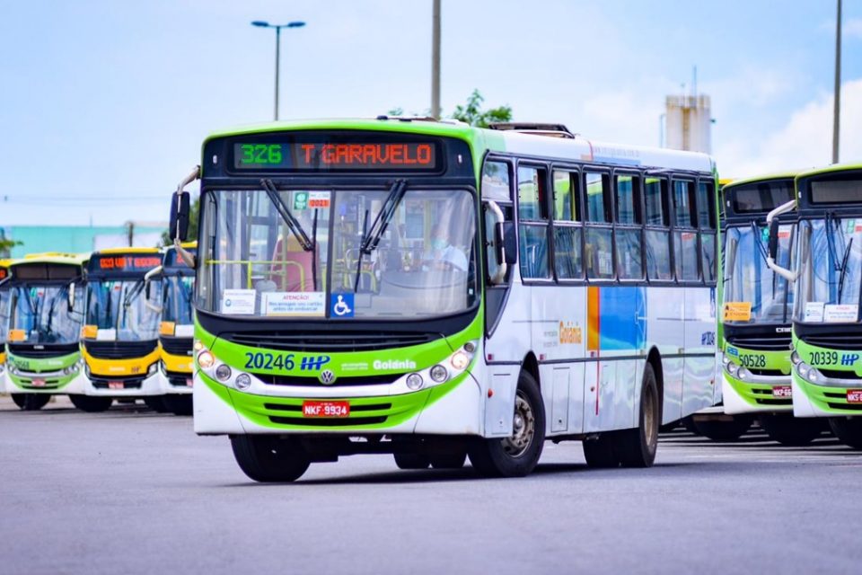 Ônibus do transporte coletivo de Goiânia (Foto: Jucimar de Sousa/Mais Goiás)