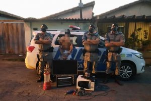 Suspeito de matar idosos em Goiânia (Foto: Divulgação/Polícia Militar de Goiás)