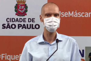 Bruno Covas (PSDB), prefeito de São Paulo, que estava internado no Hospital Sírio-Libanês e teve alta nesta terça-feira - Reprodução/TV Globo