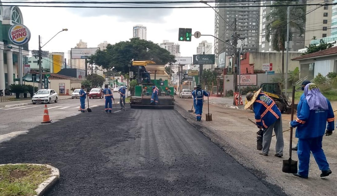 Município inicia reconstrução asfáltica na avenida T-4, em Goiânia