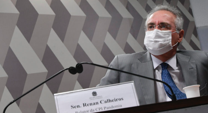 Senador Renan Calheiros fala na abertura da CPI da Covid (Foto: Agência Senado)