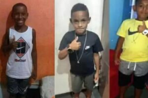 Fernando Henrique, 11, Lucas Matheus, 8, e Alexandre da Silva, 10, desapareceram em 27 de dezembro