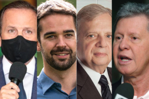 João Doria, Eduardo Leite, Tasso Jereissati e Arthur Virgílio, prováveis candidatos nas prévias do PSDB - Divulgação
