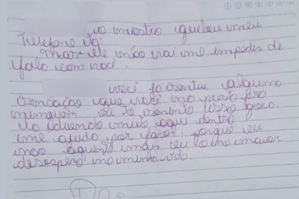 Vizinhos do adolescente de 14 anos conseguiram ajudá-lo após receberem uma carta do menino (Foto: Divulgação/PC)