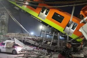 Estrutura de metrô desaba e deixa mortos e feridos no México