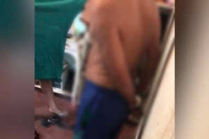 Preso homem suspeito de estuprar uma mulher em Goiânia. O suspeito usava tornozeleira eletrônica (Foto: Polícia Civil)