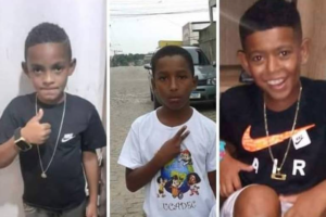 Lucas, Alexandre e Fernando, os três meninos desaparecidos em Belford Roxo (RJ) desde o final de dezembro - Reprodução