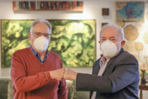 Ex-presidentes FHC e Lula no apartamento do ex-ministro Nelson Jobim - Ricardo Stuckert/Divulgação