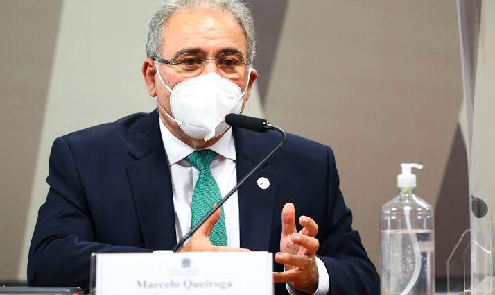 Ministro da Saúde, Marcelo Queiroga, em depoimento à CPI da Covid (Foto: Agência Senado)