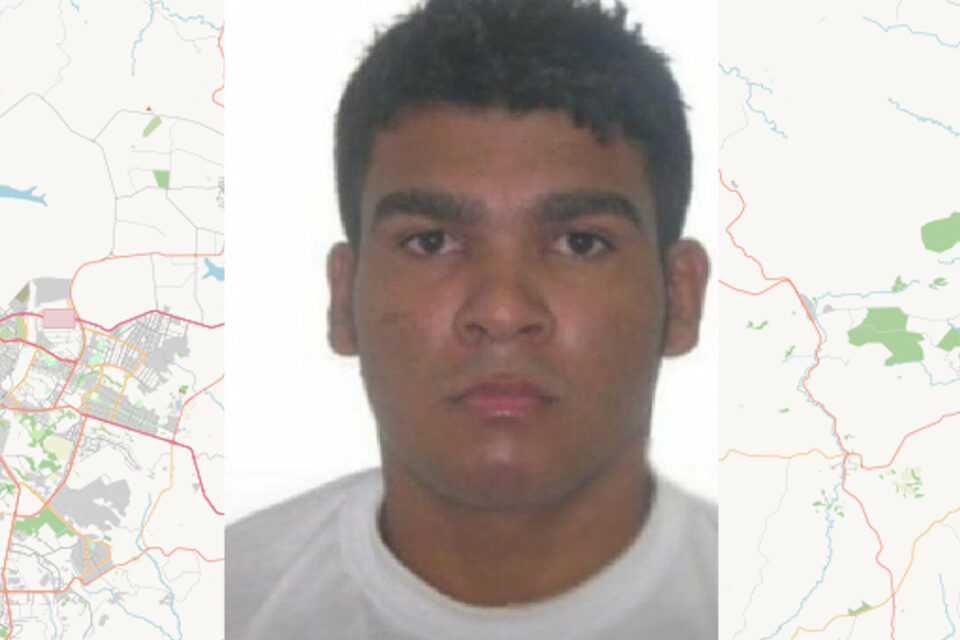 Lázaro Barbosa é suspeito de matar família inteira no DF e empreender fuga para Goiás. Buscas ocorrem em Edilândia (Foto: divulgação/PC)