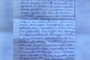 Uma jovem de 22 anos denunciou o marido por violência doméstica através de uma carta na cidade de Morrinhos. Homem foi preso.