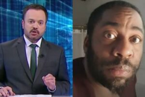 Jornalista confunde Lázaro Barbosa com Lázaro Ramos e ator reage; assista