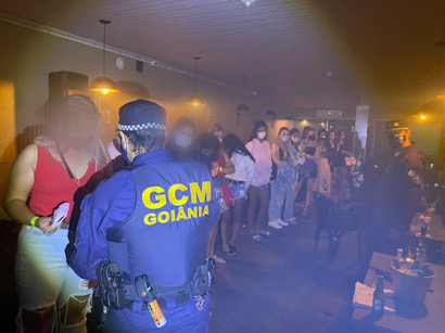 Festa interditada pela Guarda Metropolitana em Goiânia (Foto: Divulgação)