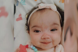 Bebê de “meio coração” recebe alta após cirurgia em SP e já está em Goiás