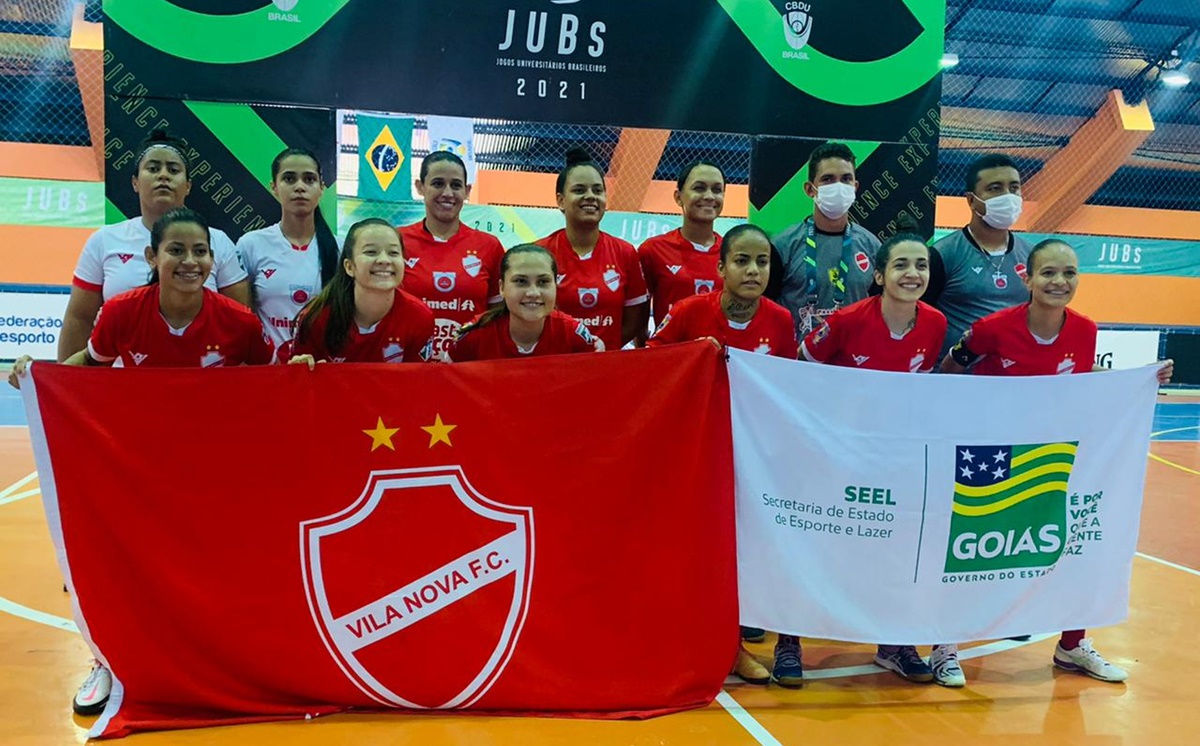 Jogadoras do Vila Nova/Universo de Futsal
