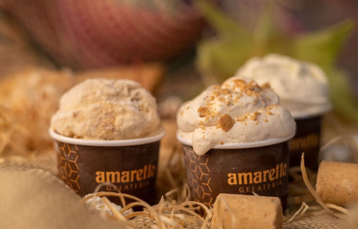 Amaretto é opção de gelato em Goiânia