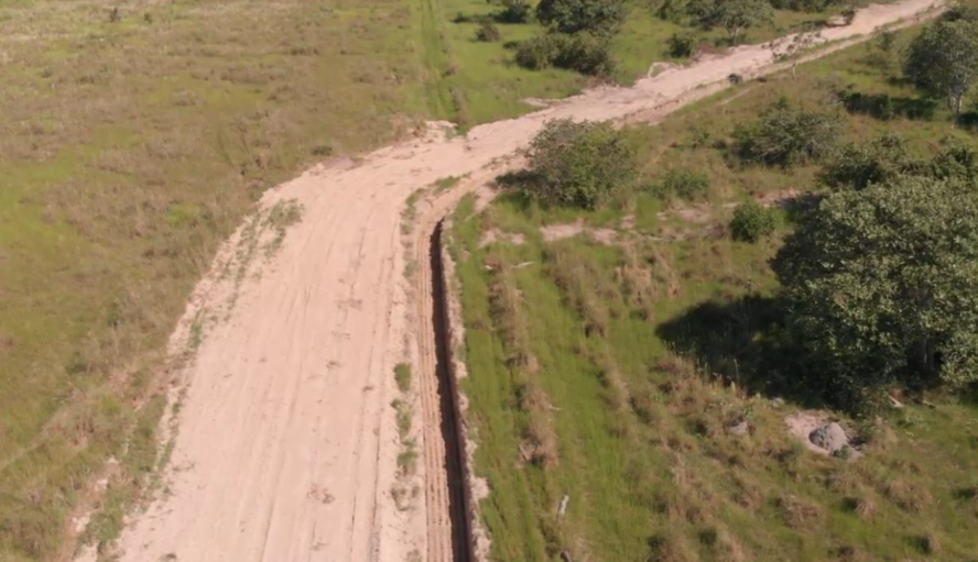 Imagem aérea mostra feito feito em uma nas nascentes do rio Araguaia (Foto: Divulgação)