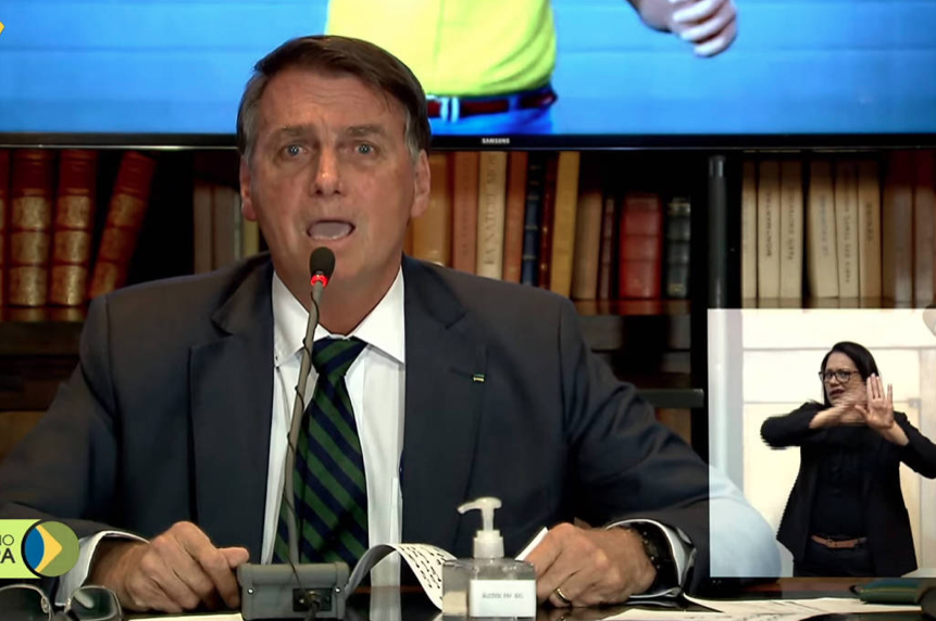 presidente Jair Bolsonaro durante live - Reprodução/TVbrasil no youtube )