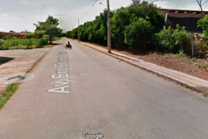 Avenida onde o agressor atropela a ex-namorada, em Aparecida (Foto Ilustrativa: Google StreetView)