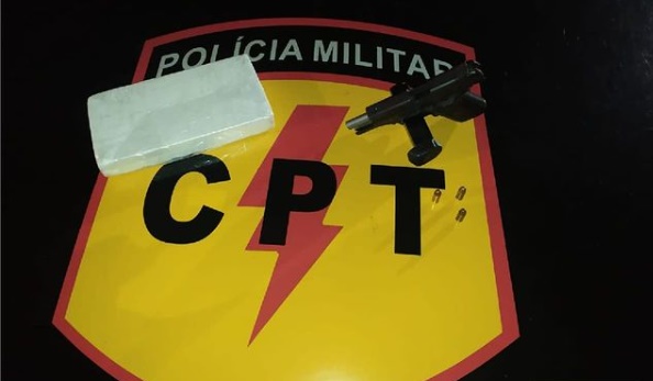 Um homem suspeito de tráfico de drogas morreu em confronto com a Polícia Militar (PM), em Caldas Novas, na noite de sábado (28). (Foto: divulgação/PM)