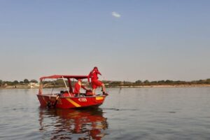 O Corpo de Bombeiros Militar (CBM) está a procura de um jovem de 21 anos que se afogou no rio Araguaia, em Aruanã, na segunda-feira (6). - Bombeiros procuram jovem que afogou no rio Araguaia, em Aruanã