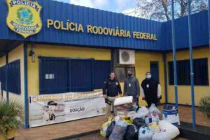 PRF em campanha que arrecada quase 25 toneladas de alimentos em Goiás