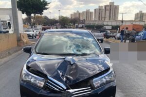 Homem morre atropelado no cruzamento das avenidas Consolação e Aderup, em Goiânia
