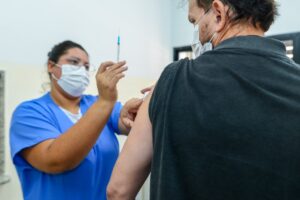 Goiânia tem 5 pontos de vacinação contra Covid nesta segunda (6), pré-feriado de 7 de setembro (Independência do Brasil) (Foto: Jucimar de Sousa/Mais Goiás)