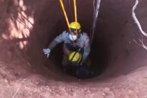 Menina é resgatada sem ferimentos após queda de 15 metros em cisterna de Jataí