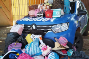 Polícia apreende duas menores suspeitas de furtar comércios em Palmeiras de Goiás (Foto: Reprodução/ Polícia Militar)