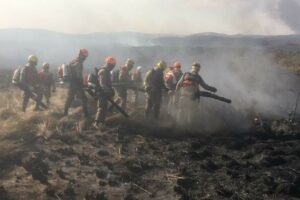 O município de Alto Paraíso decretou estado de emergência ambiental em razão de incêndios e queimadas na cidade e áreas adjacentes. (Foto: Corpo de Bombeiros)