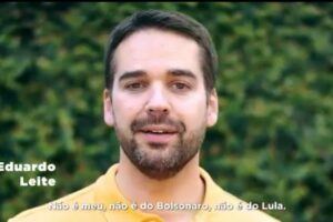 Governador do Rio Grande do Sul, Eduardo Leite, no vídeo sobre o 7 de Setembro que foi veiculado (Foto: Reprodução/vídeo)