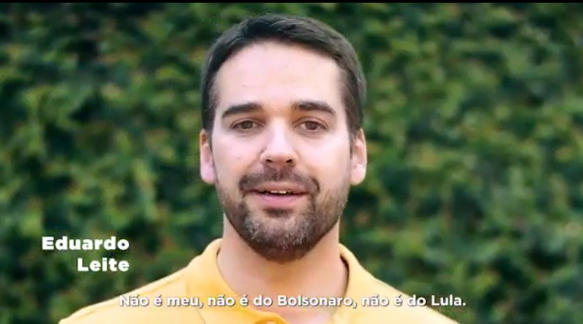 Governador do Rio Grande do Sul, Eduardo Leite, no vídeo sobre o 7 de Setembro que foi veiculado (Foto: Reprodução/vídeo)