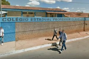 Uma mulher de 53 anos foi agredida durante assalto no Colégio Estadual Claudiano Rocha, em Formosa, no Entorno do Distrito Federal. (Foto: Google Street View)