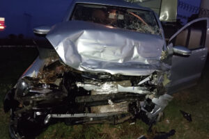 Mulher morre em acidente entre carro e carreta na BR-153, em Hidrolândia