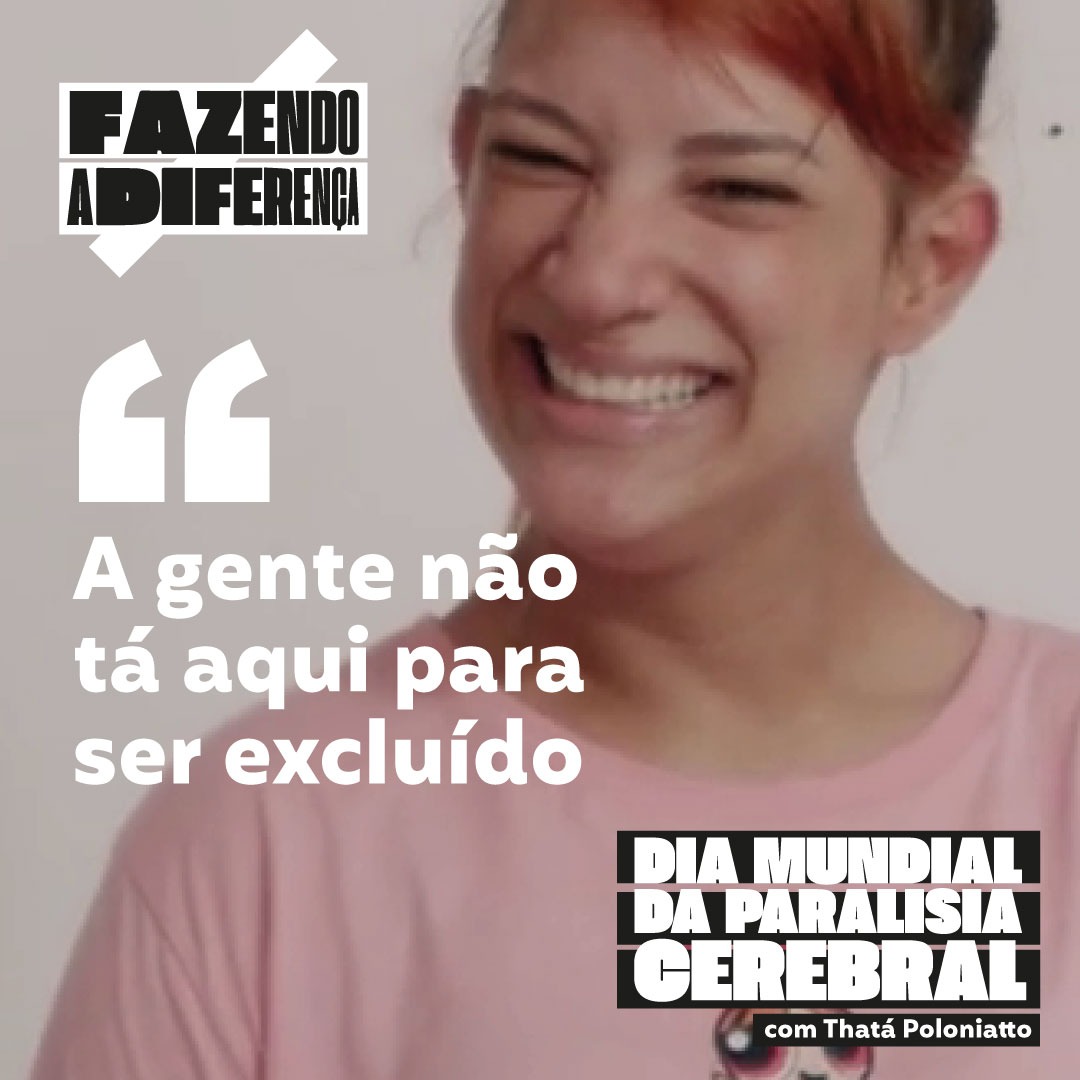 Tathá Poloniatto, influenciadora digital em documentário do projeto "Fazendo a Diferença"